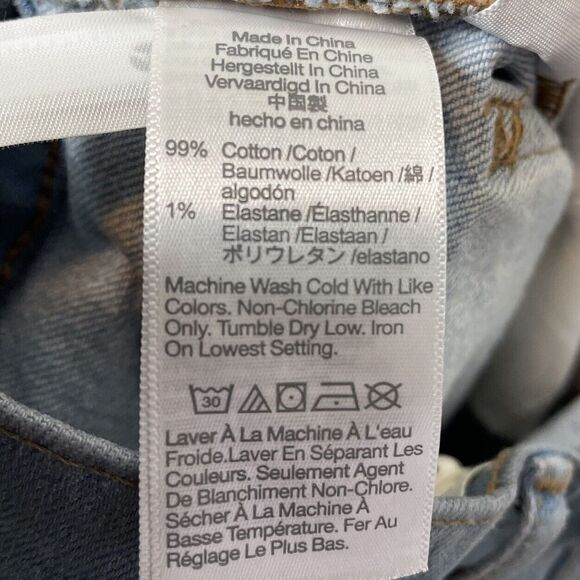 MADEWELL Jeans Women 26 Perfect Vintage Wide-Leg Crop Distressed Aged ND537 - Picture 14 of 15